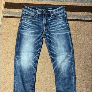 33x32 American Eagle straight cut flex jeans